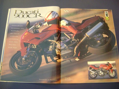 Motor Cyclist Dec 1994 Kaw GPz1100 ZX-6R Triumph Triple Ducati 900CR CBR900RR - Picture 4 of 6