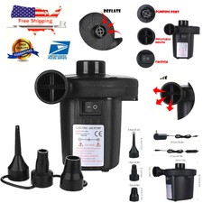 USA/_Electric Air Pump Quick-fill Portable Inflator Deflator Air Mattress Pump