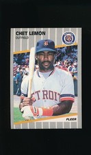 1989 Fleer #137 Chet Lemon * Outfield * Detroit Tigers * NM/NM-MT *
