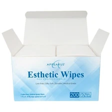 APPEARUS 10000 Esthetic Wipes, 4x4 Nonwoven Lint Free Spa Facial Wipe (DM104x50)