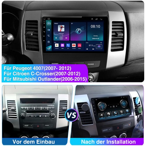 Für Mitsubishi Outlander Peugeot 4007 Android 13 Carplay Autoradio GPS Navi WIFI - Bild 5 von 14