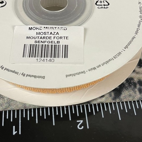 Stampin' Up MORE MUSTARD 124140 Scalloped Dots Ribbon 1/2" x 10 Yards - Picture 5 of 7