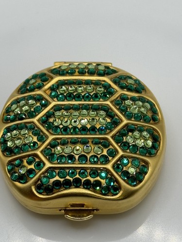 Estee Lauder Beautiful Jeweled Sea Turtle Powder Compact empty BN in gift box - Bild 2 von 10