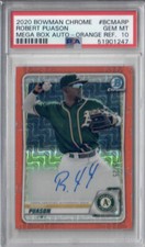 PSA 10 2020 Bowman Chrome Mega Box Robert Puason Auto - Orange REF #BCMA-RP 
