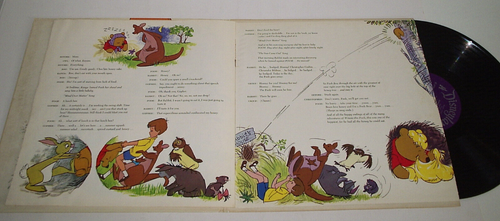 Clean! Tested 1965 Walt Disney Winnie The Pooh Honey Tree LP #3928 w/ Story Book - Picture 7 of 7