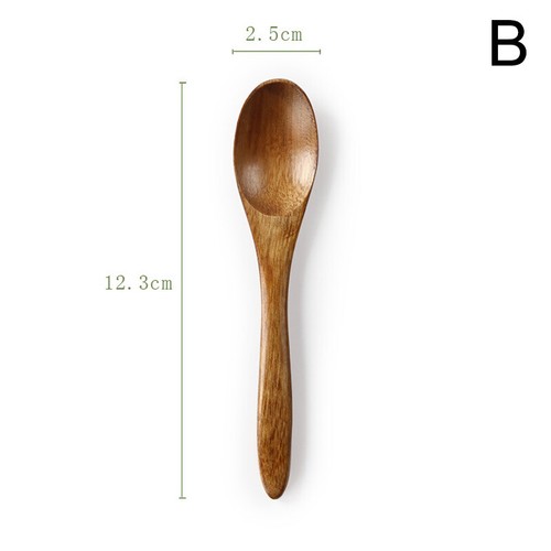 Natural Wooden Cutlery Spoons for Stirring Honey Jams Tea Sugar Coffee Teaspoon - Picture 22 of 34