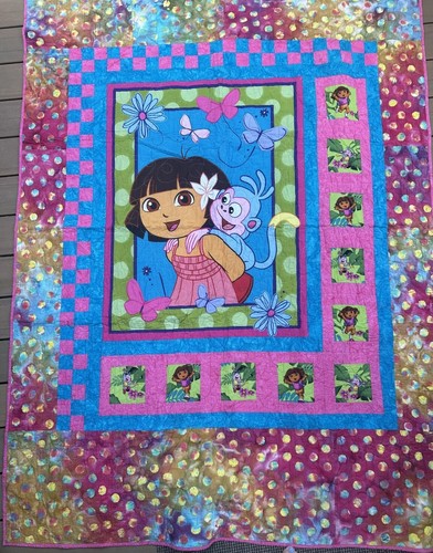 Dora The Explorer Reversible Twin Comforter Bedspread 81x56 - Picture 7 of 15
