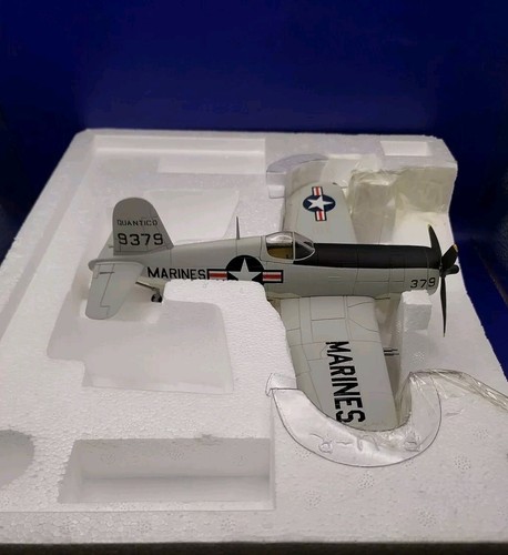 1:48 Franklin Mint Armour F4U Corsair USMC “Quantico” Gray B11E190 Diecast  - Picture 9 of 15