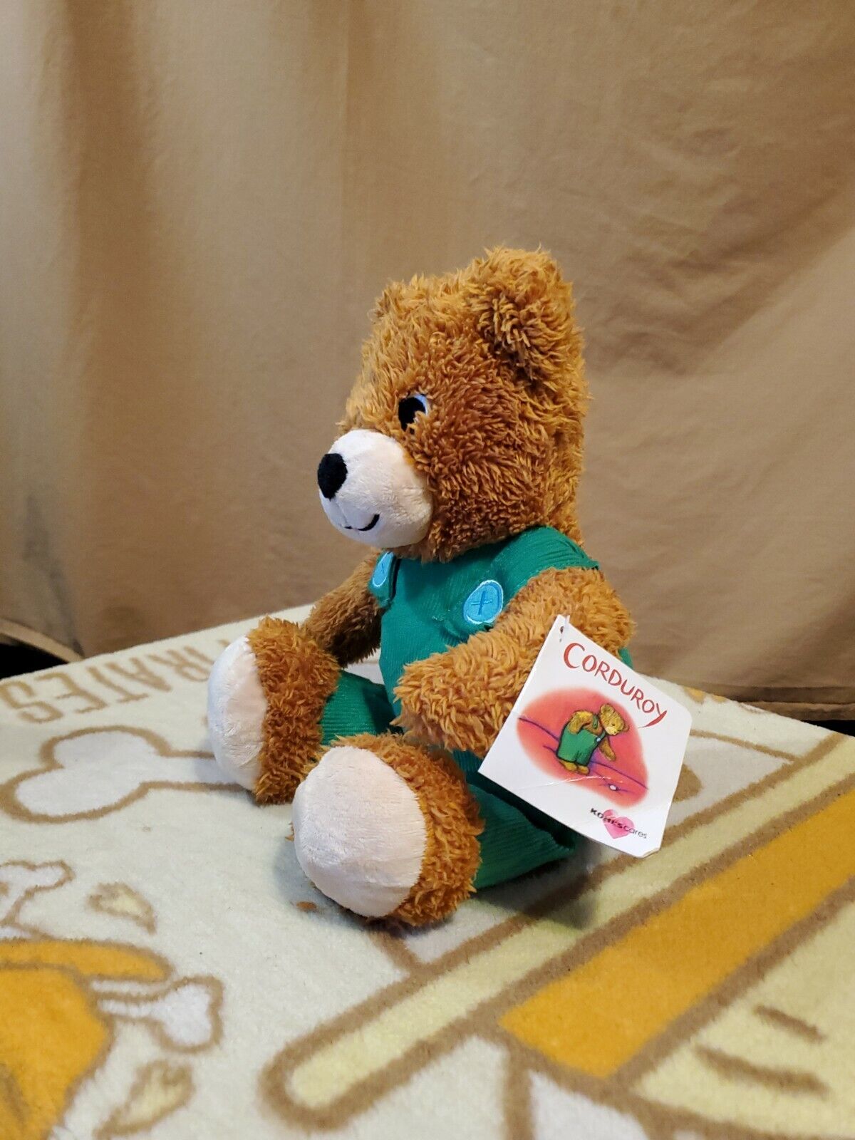  Kohl's Corduroy Bear 12” Plush & Book Set Stuffed Animal Toy  Green Overall Cute : Toys & Games