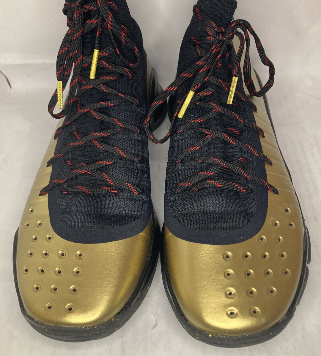 Under Armour UA Curry 4 Black Gold 2022 NBA FINALS MVP Flotro Mens