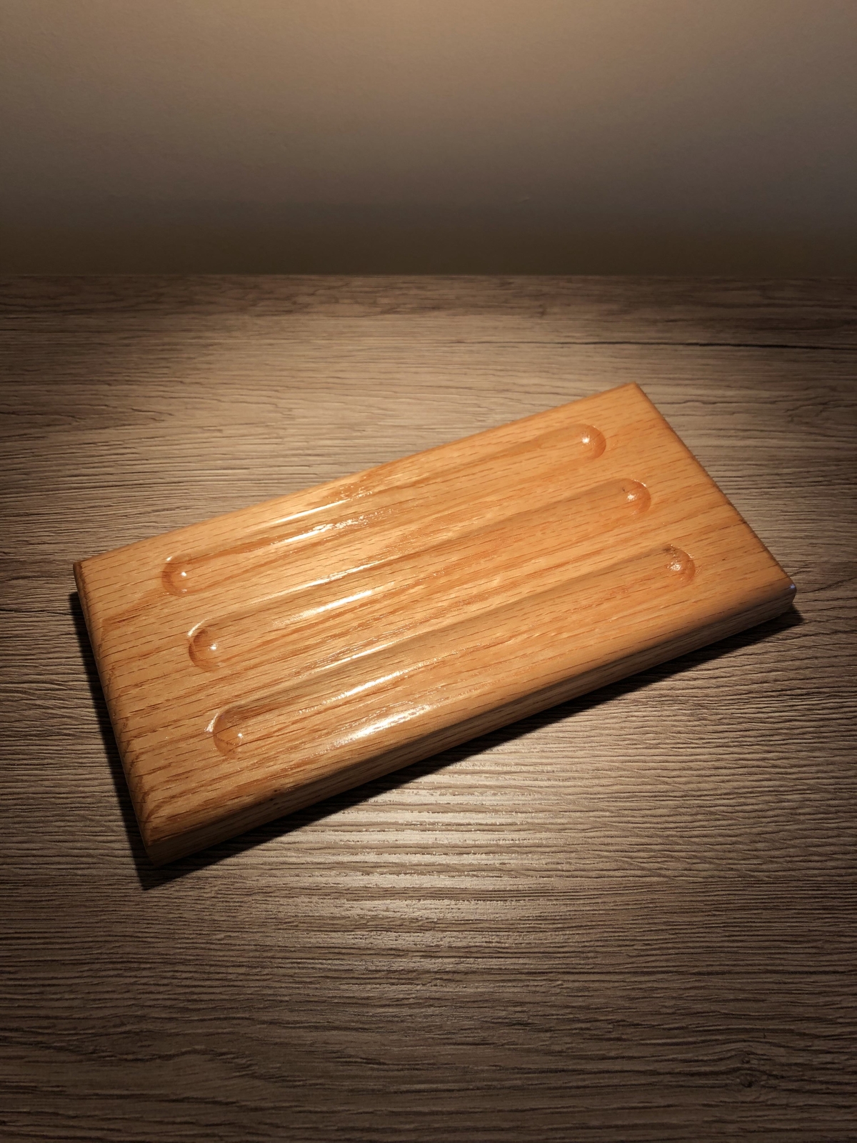 Wooden Pen Tray Solid Oak Wood Handmade In UK Vintage Optional Pen Wooden Pen Tray Solid Oak Wood Handmade In UK Vintage Optional Pen