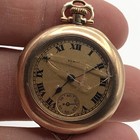 Fahys Montauk Gold Filled Case Runs Antique 1918 Elgin 7j Ladies Pocket Watch