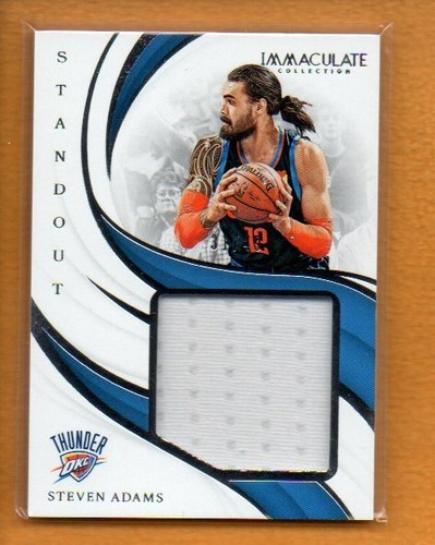 Steven Adams 2018-19 Panini Immaculate BK Standout Memorabilia Jumbo Jersey /99 - Picture 1 of 4