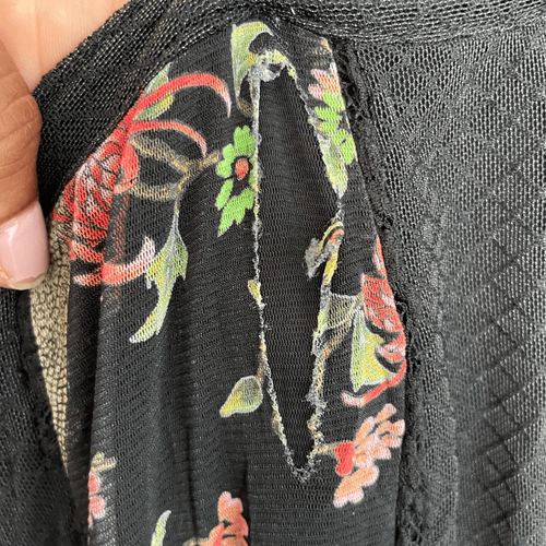 We Are HAH Hot as Hell Womens Dress XS/S I’ll Take You Farrer Slip Black Floral - Picture 4 of 9