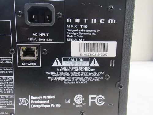 Receptor de sonido envolvente ANTHEM MRX 710 AV con control remoto PROBADO FUNCIONANDO - Imagen 6 de 10
