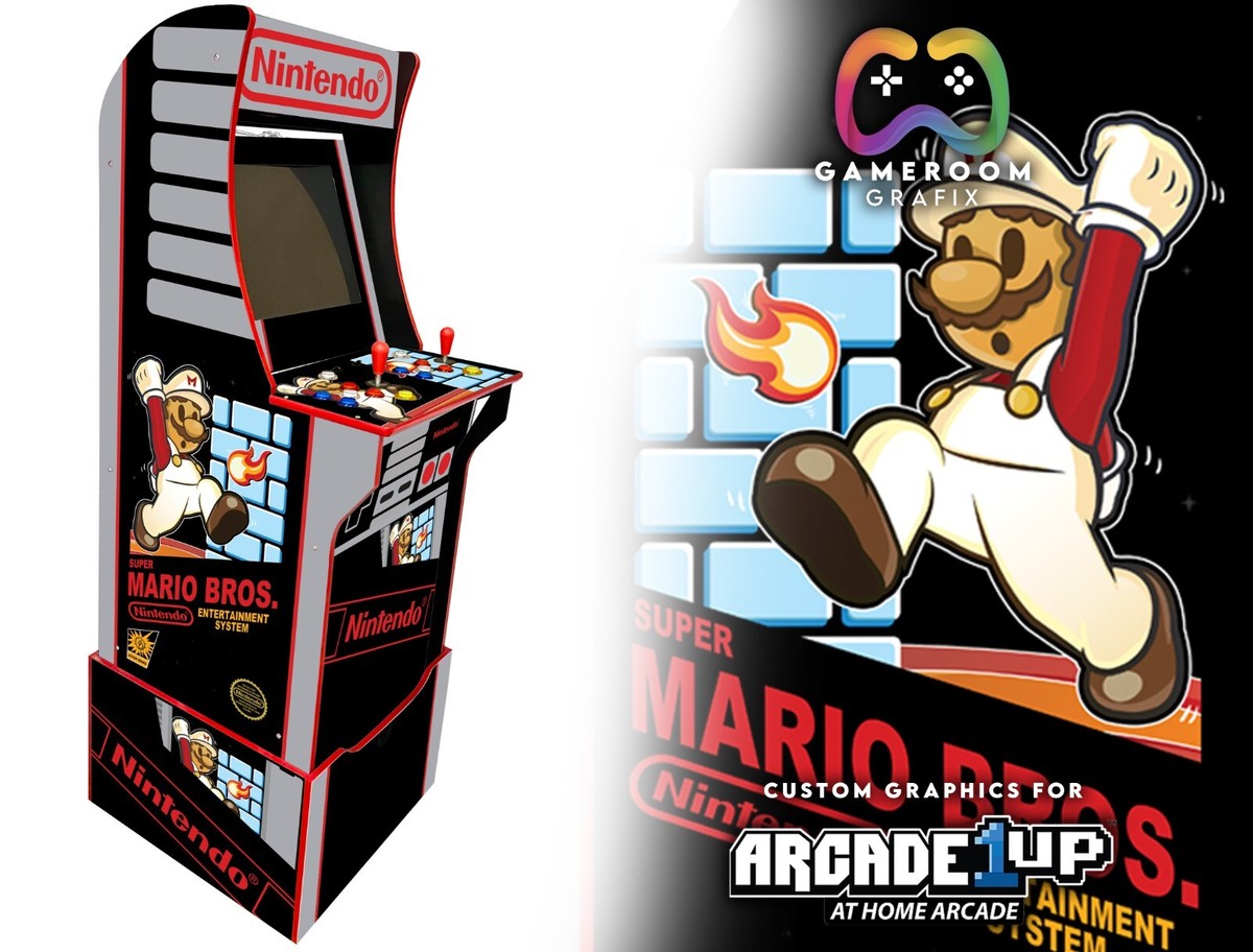 マリオネット　custom order Super Mario Bros. Arcade 1Up Custom Graphic Kit | eBay