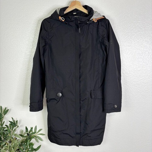 SEASALT Cornwall Waterproof Kellifray Mac Coat Navy Trench Size 12 - Picture 13 of 14