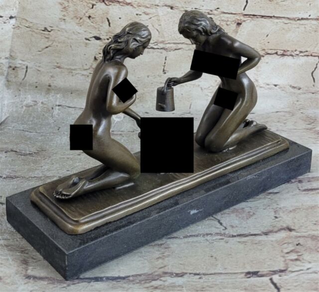 Unterzeichnet Bronze Kunst Deko Skulptur Nackter Damen Belle Verdünnen Kunstwerk