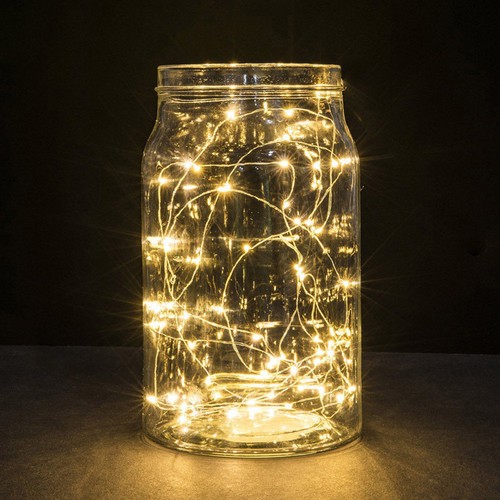 10LED Fairy Light Solar String for Mason Jar Insert Color Changing Garden UX - Picture 8 of 15