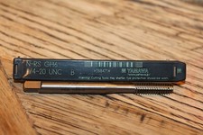 YMW 388471, 1/4"-20 Size, H6 Thread Limit, Bottoming Chamfer, Black Oxide Vanadi