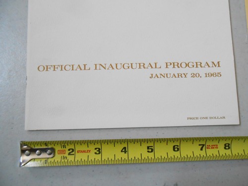 1965 US PRESIDENTIAL INAUGURAL PROGRAM LBJ LYNDON B JOHNSON & HURBERT HUMPHREY - Picture 4 of 10