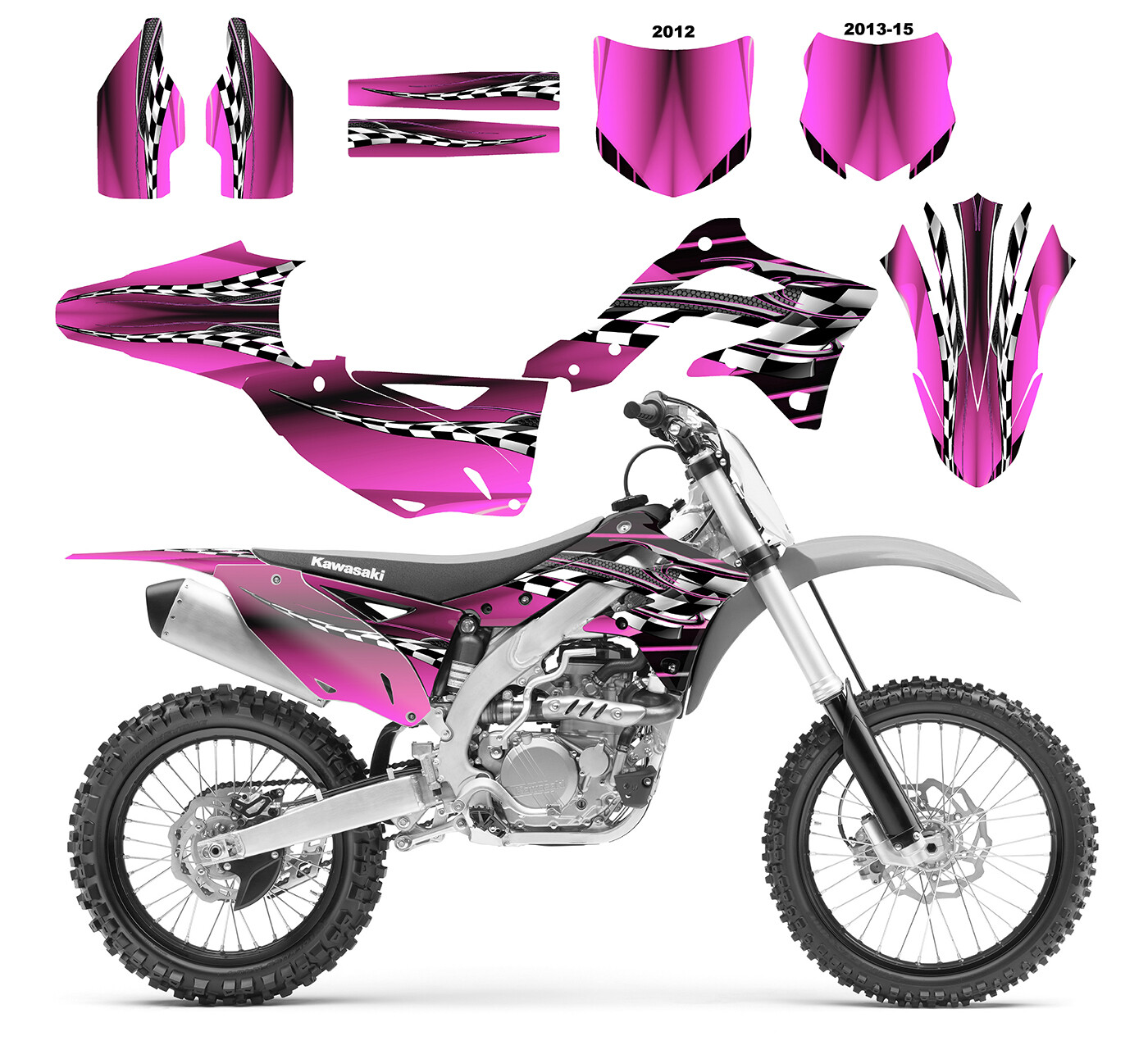 2012 2013 2014 2015 KX450f KXF 450 graphics kit 24 mil racing