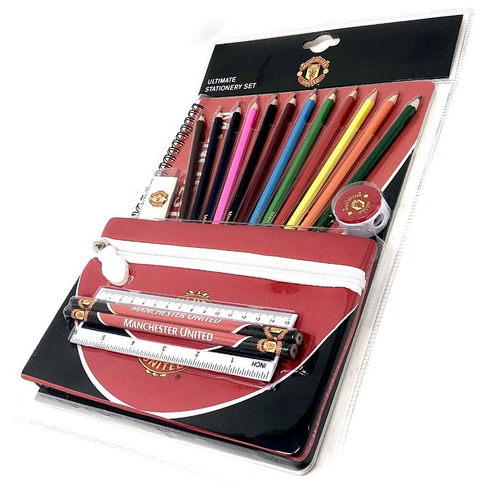 MANCHESTER UNITED FC ULTIMATE SCHOOL BRIEFPAPIER & STIFTE ETUI SET SWOOP - Bild 4 von 5