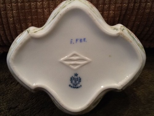 RS GERMANY Hand Painted Signed Porcelain Vanity TRINKET BOX Vintage - Bild 5 von 10