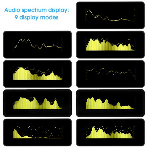 OLED Digital Analyzer Sound Level Meter Display Audio Spectrum For Home For Gift - Picture 4 of 11