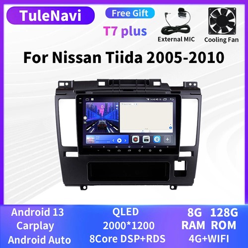 For Nissan Tiida 2005-2010 Stereo CarPlay Car Radio Screen GPS Multimedia Player - Picture 14 of 31