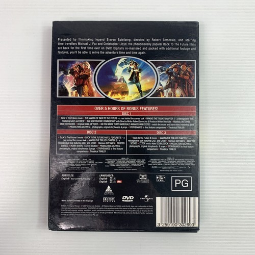 Back To The Future Trilogy 1 2 3 Michael J Fox Christopher Lloyd DVD R4 Movie - Picture 2 of 4