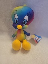 Looney Tunes Tweety Bird Rainbow Gradient Multi Color Plush 8   2021 With Tag