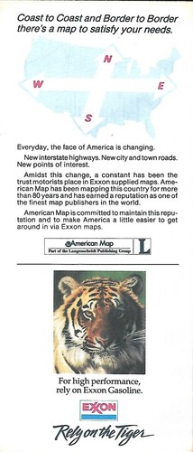 1993 EXXON OIL Road Map KENTUCKY TENNESSEE Nashville Lexington Memphis Paducah - Picture 2 of 4