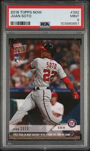 2018 Topps Now Juan Soto #382 PSA 9 MINT