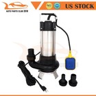 110V 1.5HP Sump Pump Industrial Sewage Cutter Grinder Cast iron Submersible New