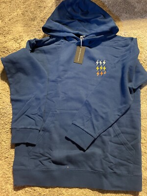 Yes Theory Seek Discomfort Hoodie Pull Over XS NEW Blue Design BUY GET  50% O