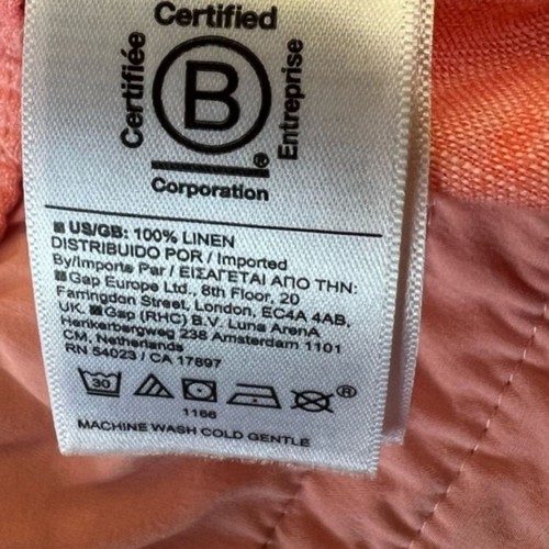 - Athleta Retreat Linen Jogger Soft Persimmon Lagenlook Boho 4 NWT - Picture 7 of 7