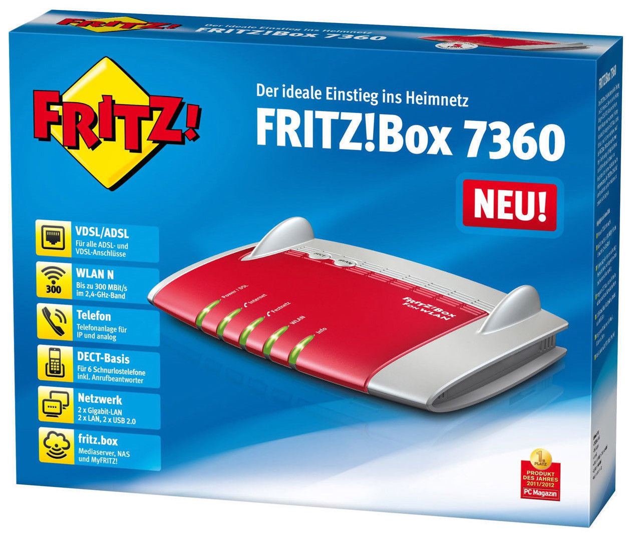 AVM FRITZ!Box 7360 Wlan Router 300 Mbits fritzb 2 Jahre Gewährleistung ⭐️⭐️⭐️⭐️⭐