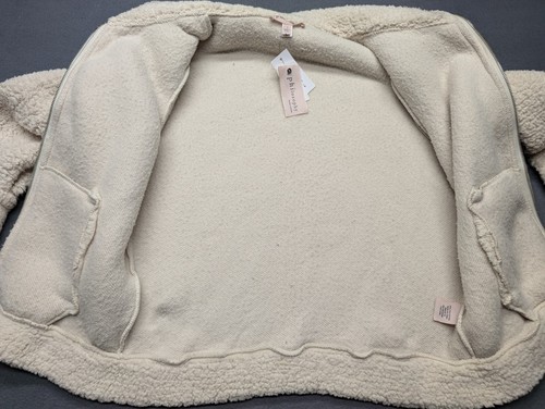 NWT Philosophy Republic Clothing Faux Fur Sheepskin Puff Sleeve Jacket Sz Large - Picture 8 of 14