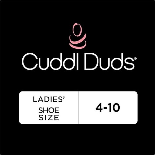 Cuddl Duds Women Terry Red Buffalo Plaid & Black Lounge Socks Shoe 4-10 - Picture 3 of 3