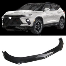For Chevrolet Blazer 2019-2024 Front Bumper Lip Splitter Spoiler Body Kit Gloss