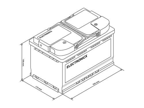 Electronicx Caravan EXTREME Edition Gel Batterie 140 AH 12V Wohnmobil Boot Verso - Bild 6 von 6