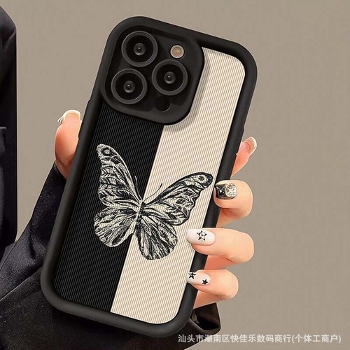For iPhone 16 Pro Max 15 14 13 12 11 8 7 XR XS Personalized Butterfly Phone Case - 第 6/6 張圖片