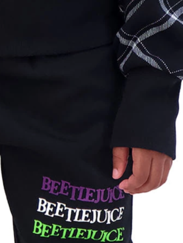 Beetlejuice Girls Sweatshirt Pant Set size 4-12 2024 Movie Hoodie Shirt Outfit - Picture 8 of 11