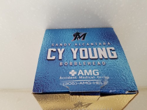 Sandy Alcantara Miami Marlins Cy Young 2022 NL Award Bobble Head - Picture 7 of 8