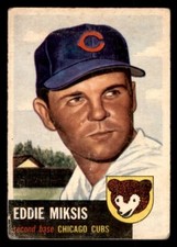 1953 Topps Baseball #39 Eddie Miksis PR *j1