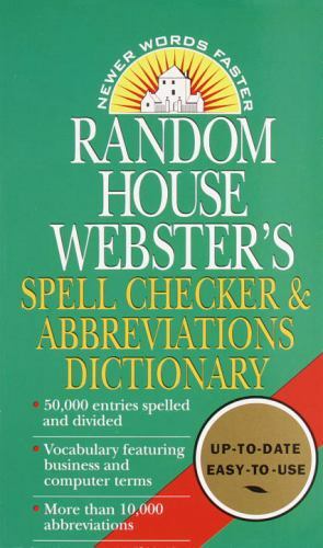 Random House Webster's Spell Checker & Abbrev- paperback, Dictionary, 0345414403 - Picture 1 of 1