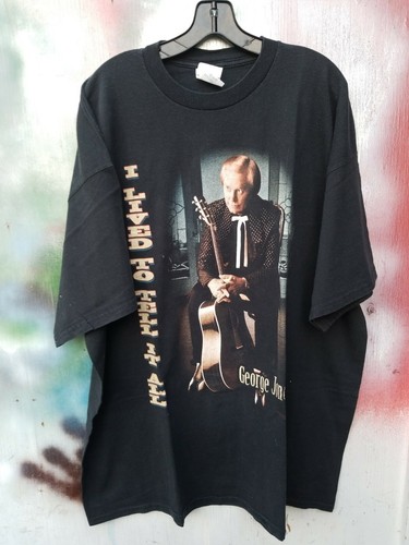RARE VTG Tultex George Jones I Lived To Tell It Al