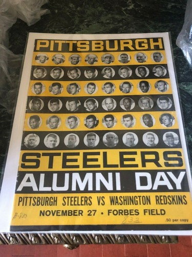 VINTAGE ALT SELTEN 1960 NFL Football Programm Redskins vs Pittsburgh Steelers