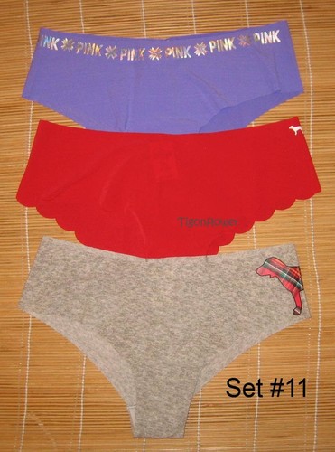 3 Victoria's Secret rosa roh geschnittene Höschen Cheekster frech Medium Sie wählen Set - Bild 8 von 13
